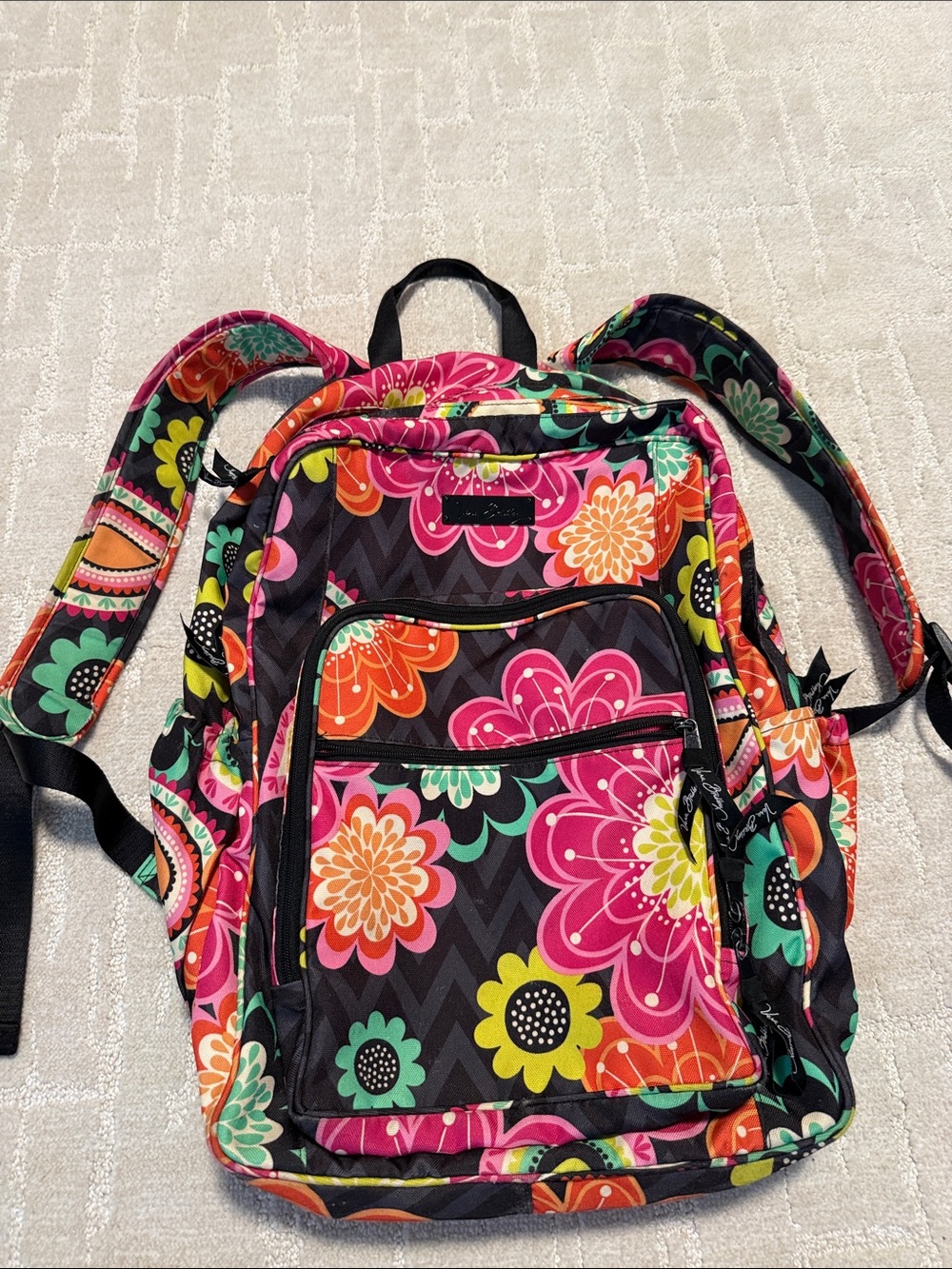 Vera Bradley Pink Multi Floral Backpack